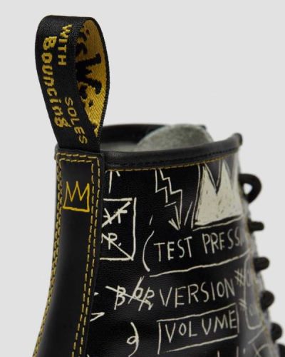 Botas Con Cordones Dr Martens 1460 Basquiat Cuero Para Mujer DR5922A